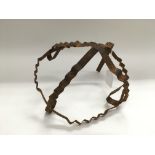 A WW2 German helmet cam frame S.S. marked. These f