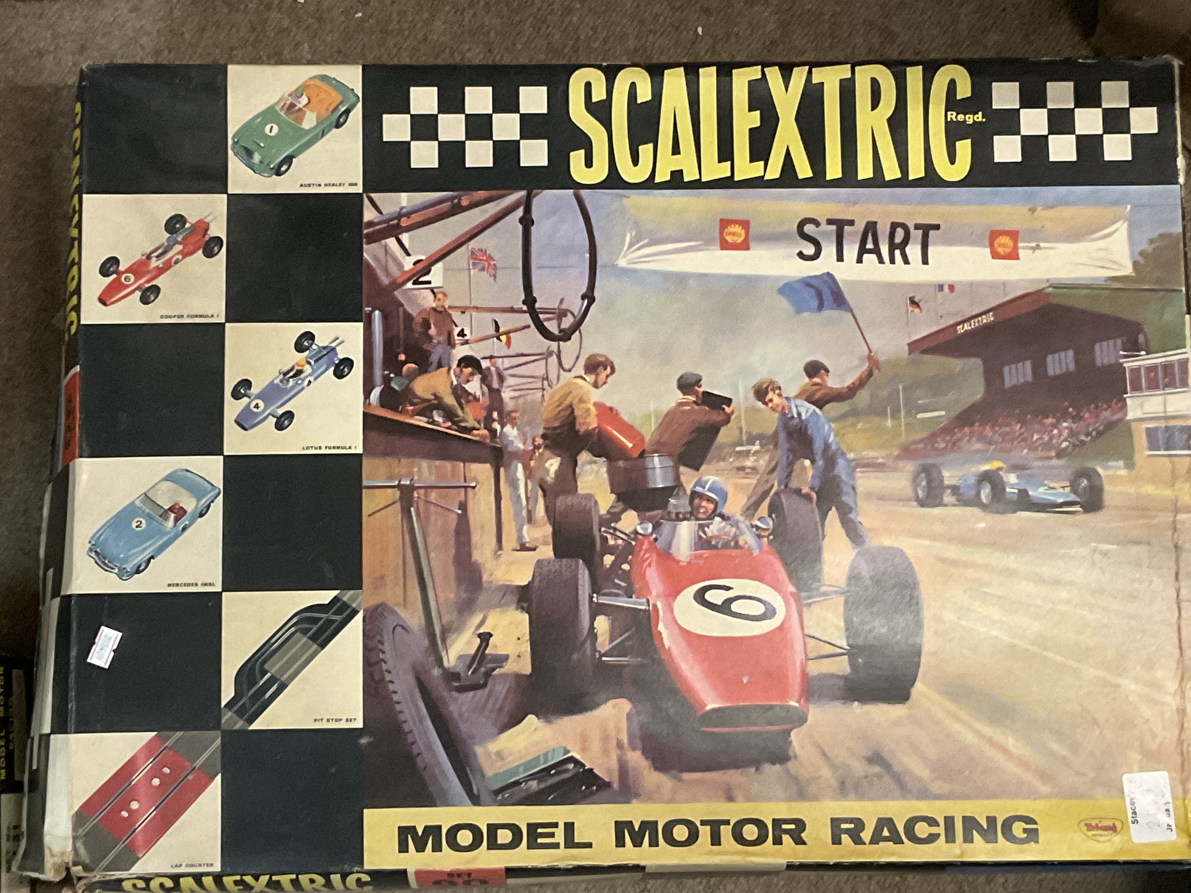 A collection of vintage Scalextric Set 90, with cars, controller & various boxed games etc. (games m - Image 7 of 10