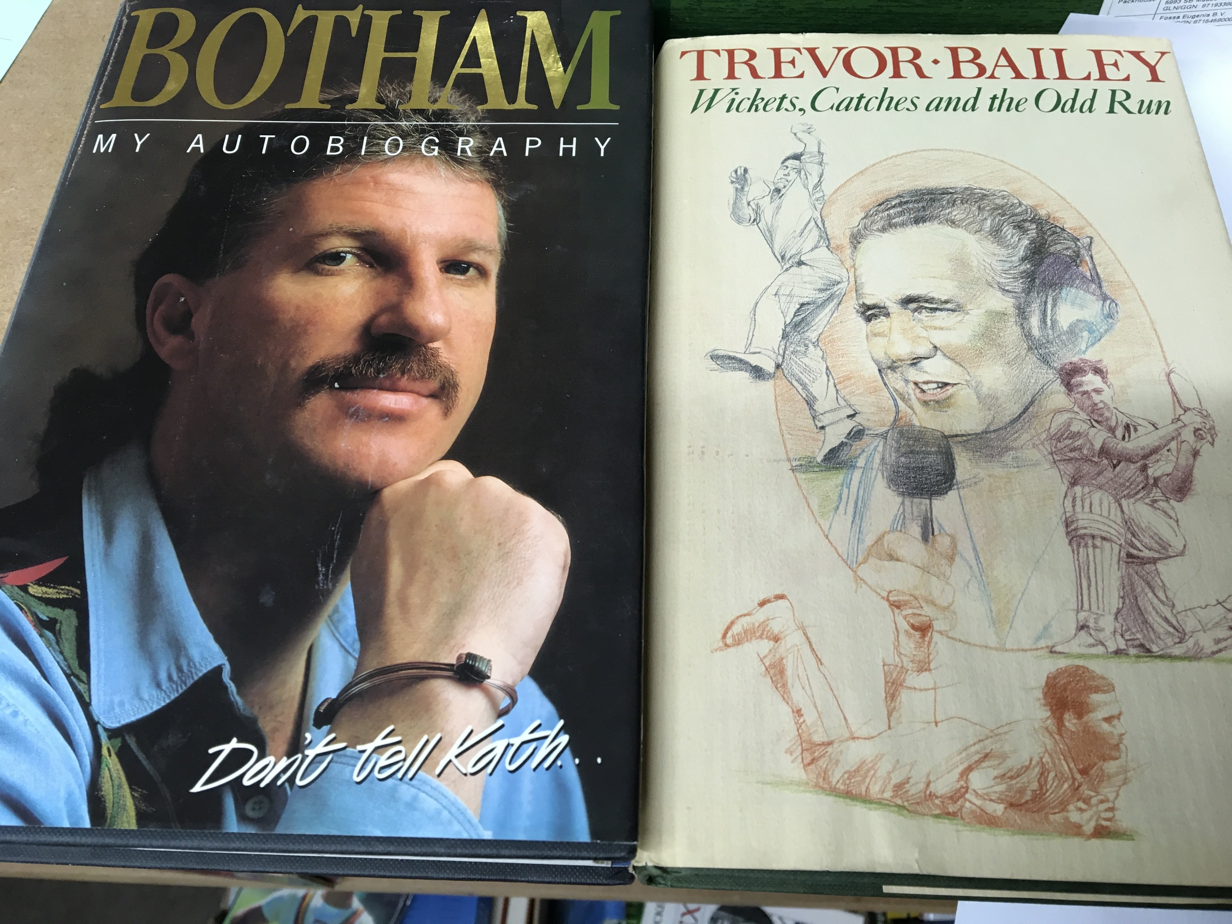 Two signed Cricket personalities autobiographyIan