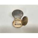 A London 1801 silver vinaigrette