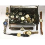 A tin of watches.