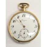 An 18ct gold cased Longines pocket watch.