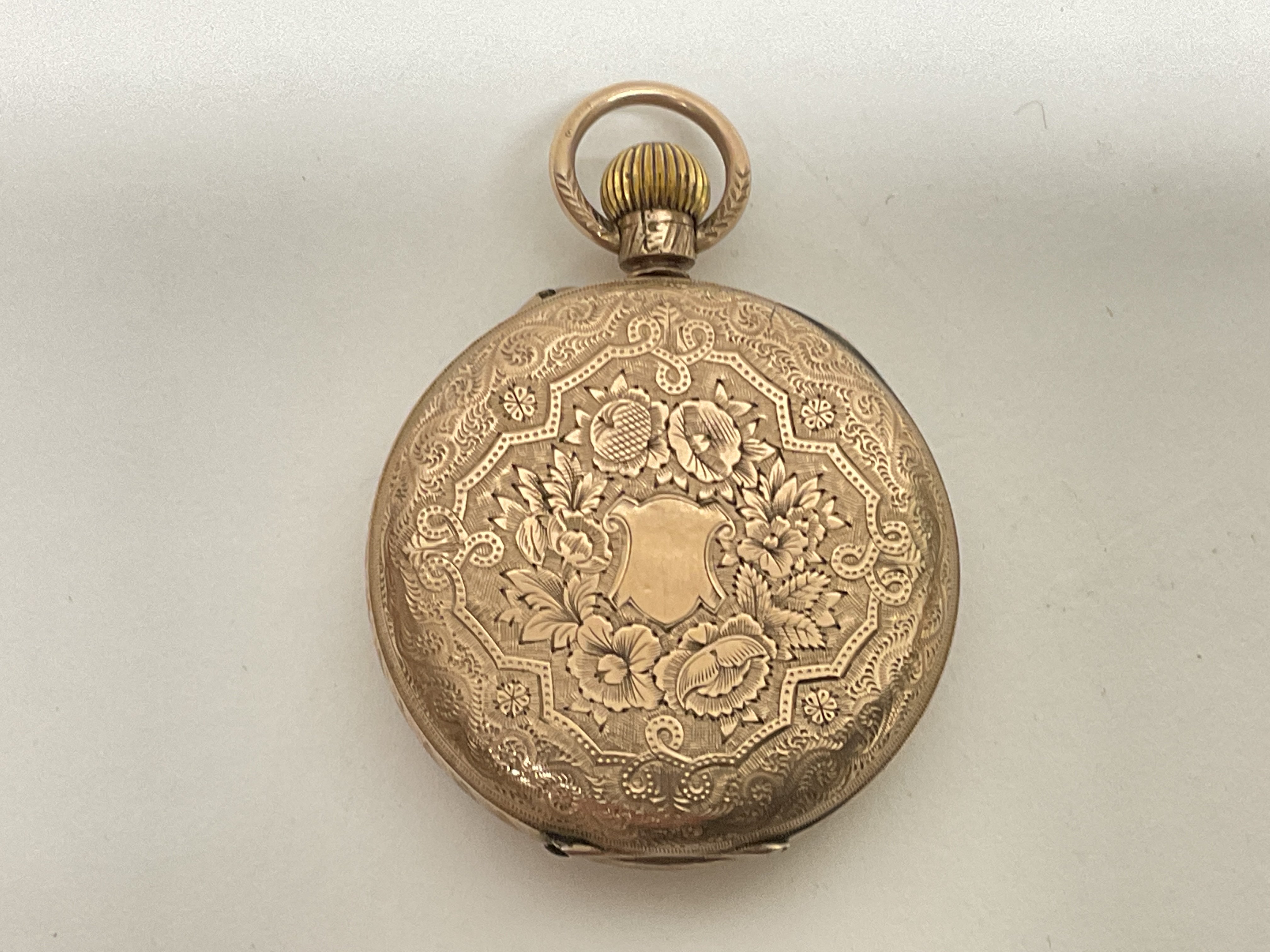9ct cased ladies fob watch - Image 2 of 2