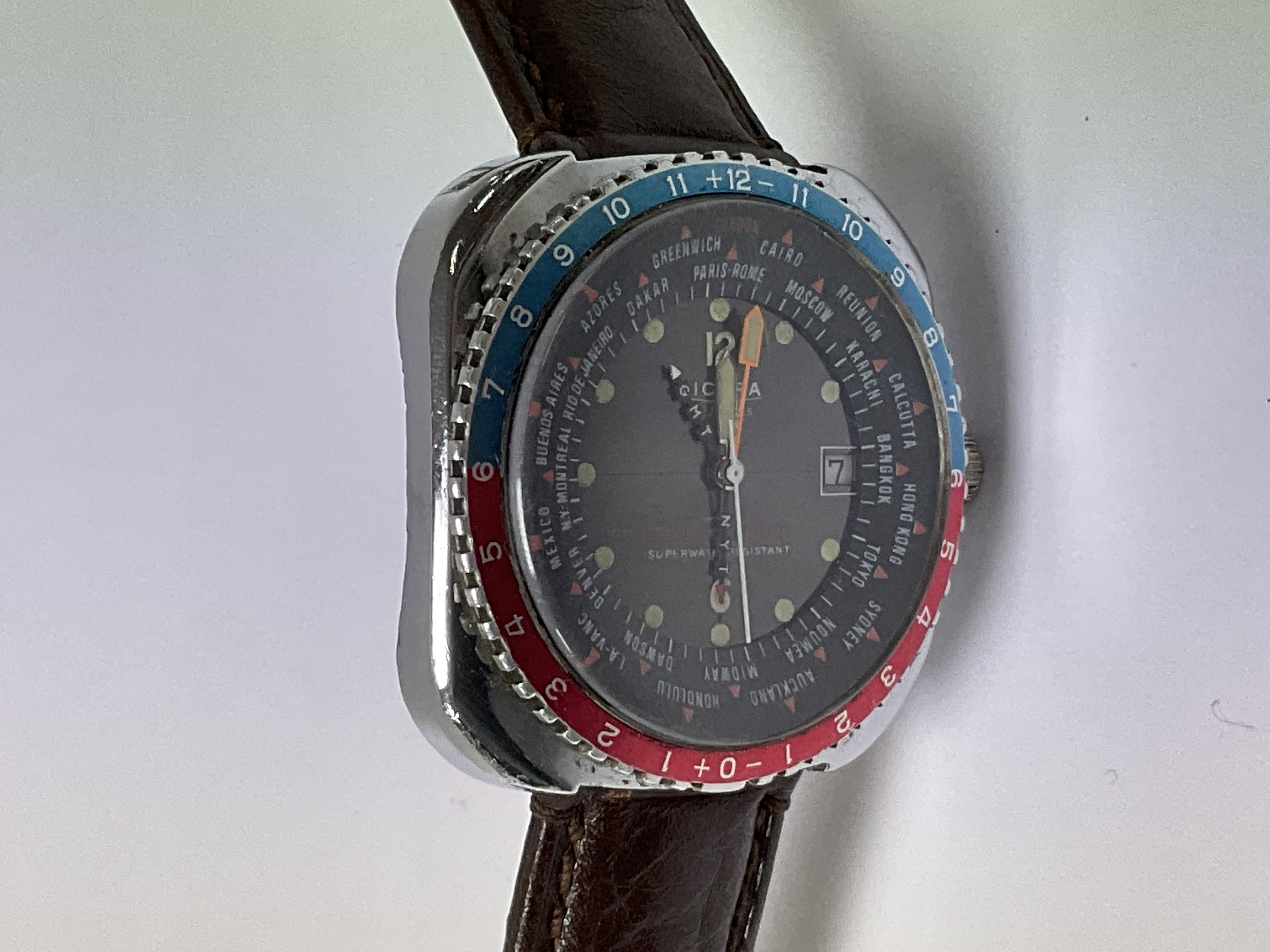 Gents Sicura World Time Wristwatch â€ Globetrotte - Image 2 of 3