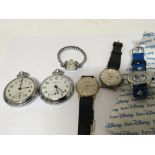A collection of watches including two Vintage gent