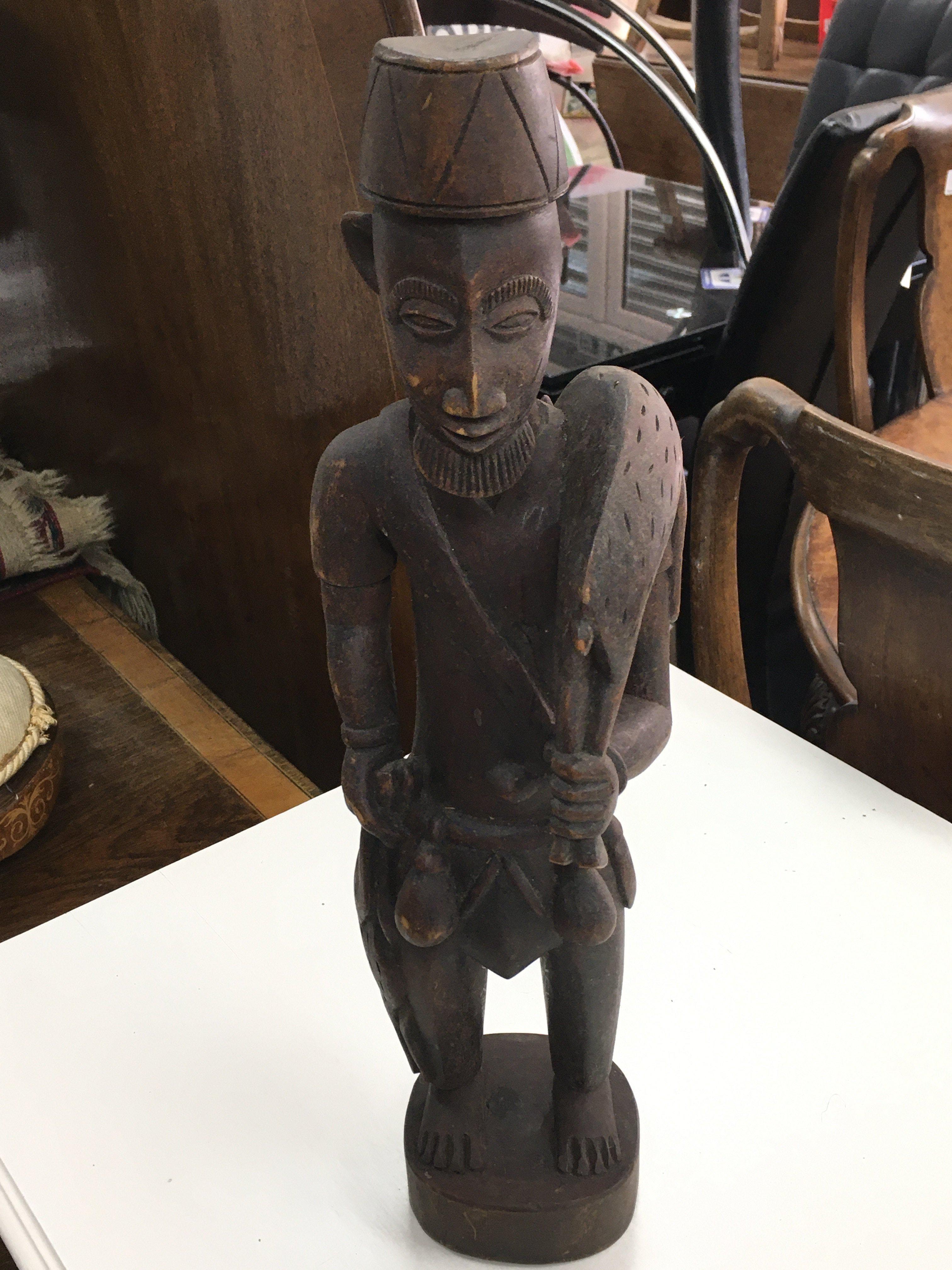 A good carved 19th century Kenyan colonial figure