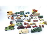 Collection of assorted Playworn Vehicles including Dinky and Corgi - NO RESERVE