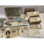 A large collection of mixed world cheques, and ban