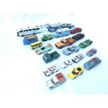 Collection of assorted Playworn Vehicles including Dinky and Corgi - NO RESERVE