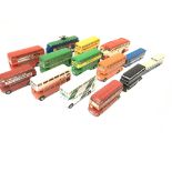 Collection of various vehicles including corgi buses. Coaches. Tram - NO RESERVE