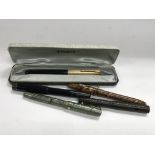 Boxed Parker pen with a gold filled cap with a jew