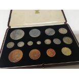 A 1937 cased coin Specimen set complete and in ver