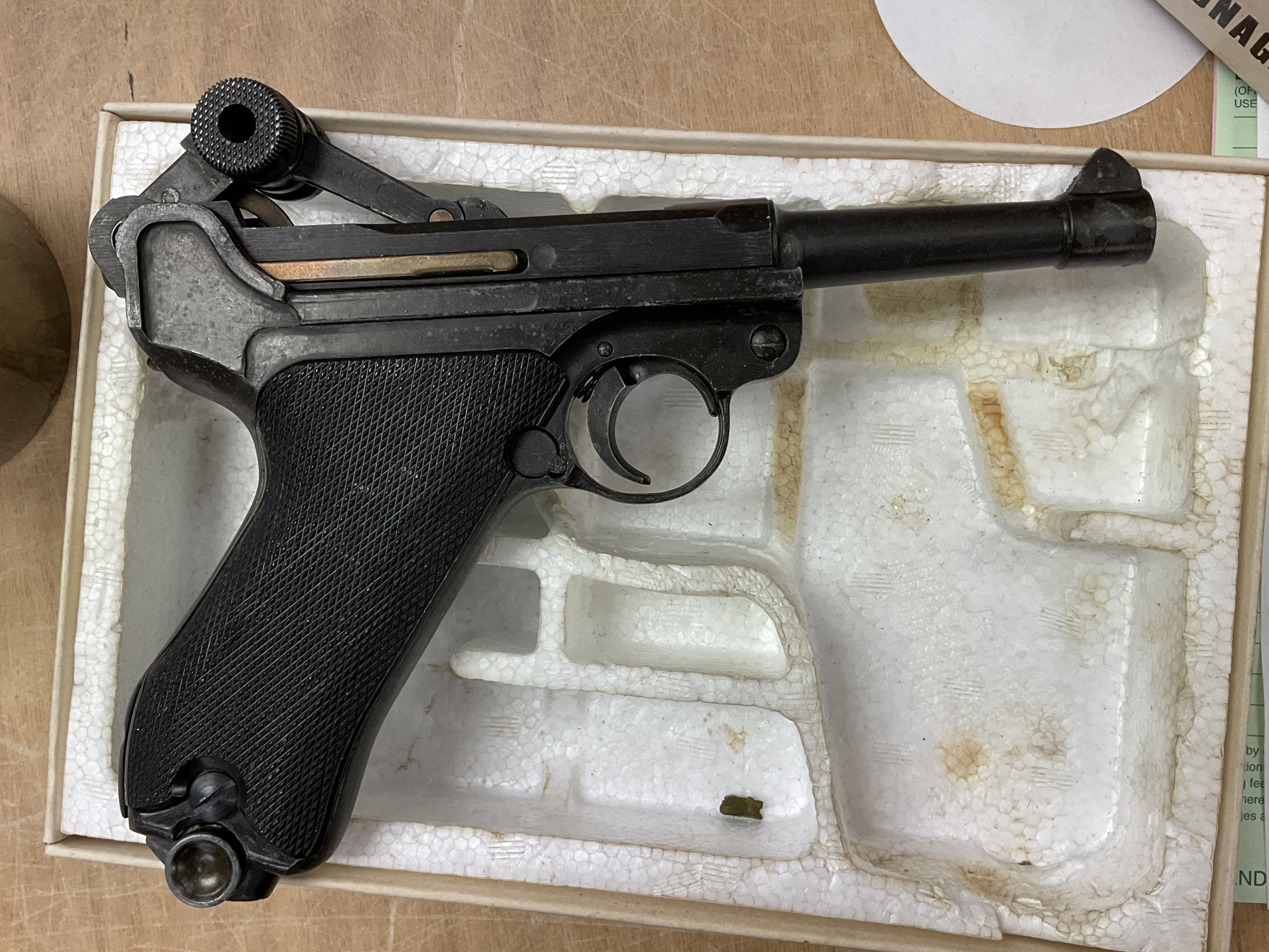 A Luger P-08 non firing replica. - Image 2 of 2