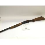 A deactivated Gamba single barrel 12 bore shotgun,