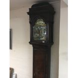 A George II 18th Century Walnut long case clock wi