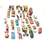 A Box Containing a Collection of Playworn Die-Cast including Matchbox. Corgi. Dinky - NO RESERVE