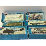 Vintage aircraft model kits of World War Two plane