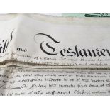 Last will and testament of charles Churchill dated