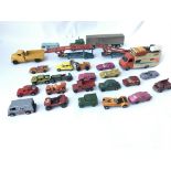 Collection of assorted Playworn Vehicles including Corgi and hot wheels - NO RESERVE