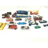 Collection of assorted Playworn Vehicles including Dinky and Corgi - NO RESERVE