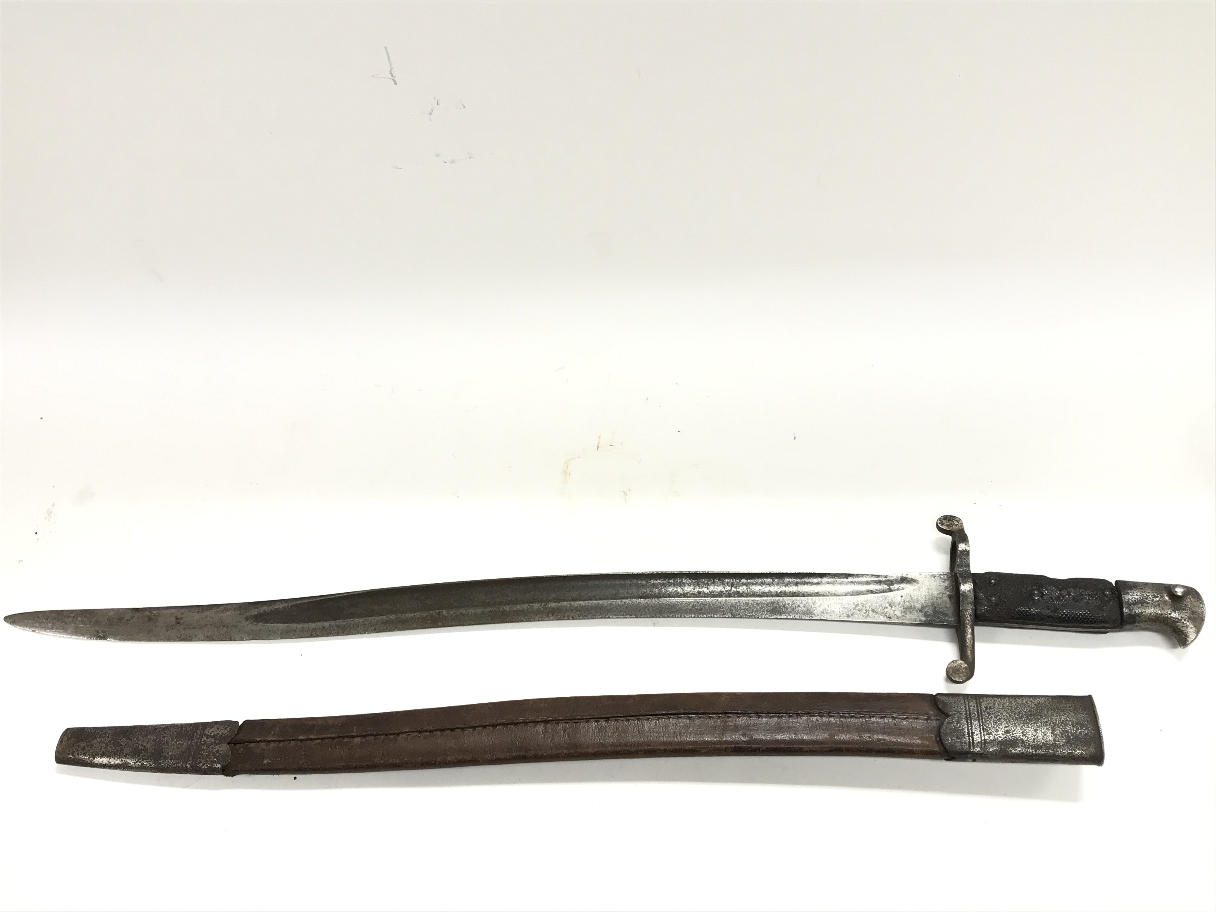 A Yatagan sword bayonet.