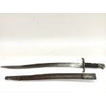 A Yatagan sword bayonet.