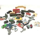 A Collection of Playworn vehicles including Dinky. Corgi etc - NO RESERVE