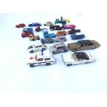 Collection of assorted Playworn Vehicles including Dinky and Corgi - NO RESERVE