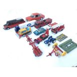 Collection of assorted Playworn Vehicles including Matchbox and Corgi - NO RESERVE