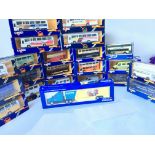 A Box Containing a Large Collection of Corgi Buses. lorry’s And Vans.