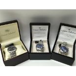 Three boxed wrist watches by Gianni Sabatini.