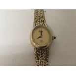 A Ladies 9ct gold Limit watch the bracelet conform