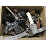 A box of over 60 watches in full working order.