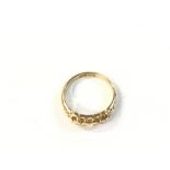 18ct 5 stone ring circa 1920â€™s. Size approximately K - L