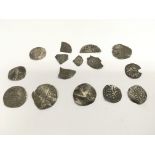 A small collection of ancient coins including a lo