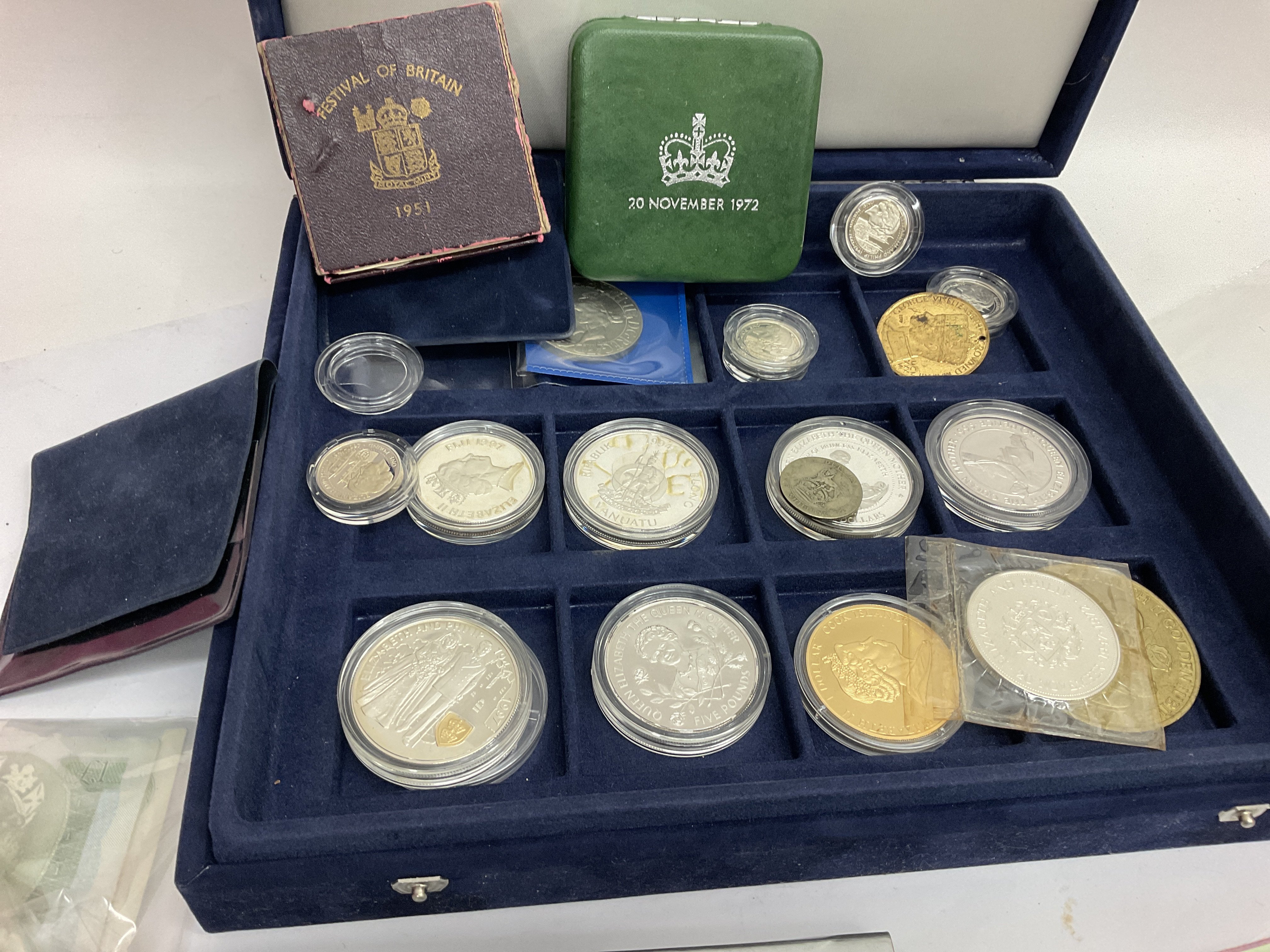 A collection of coinage and proofs with a collecti