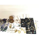 Large collection of costume jewellery including ri