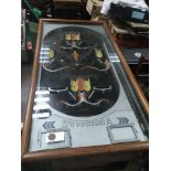 A rare Vintage pinball table The Synchra an old pe