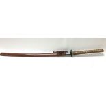 A well presented samurai sword with a cast steel T