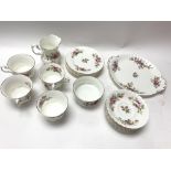 Royal Albert Moss Rose part tea set