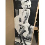 Three vintage large black and white poster of Mari