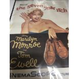 A Marilyn Monroe film poster The Seven Year Itch.