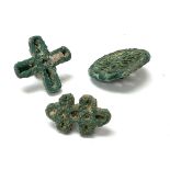 3 early Eastern bronze seals.