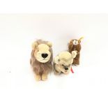 Collection of three soft toys including a Steiff b