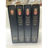 3 Royal Mail stamp albums partially complete, Volu