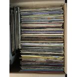 Two boxes of various LPs and 12inch singles by var