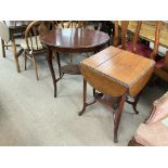 Two Edwardian occasional tables