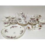 A Royal Albert bone China tea set Lavender Rose pa