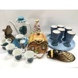 A collection of ceramics including a J&G Meakin co