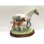 A Border Fine Arts 'Thoroughbred Mare And Foal' fi